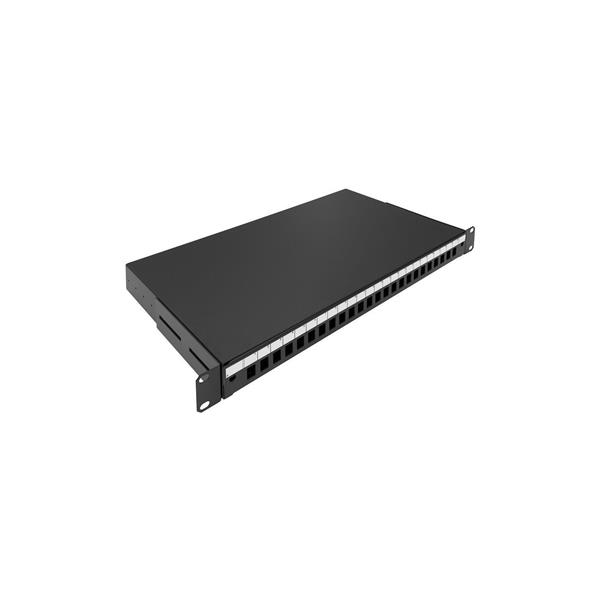 "CASSETTO OTTICO 19"" 24 PORTE SC/LC 1U"