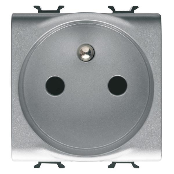 PRISE 2M 2 P+T 16A STD FR TITANE