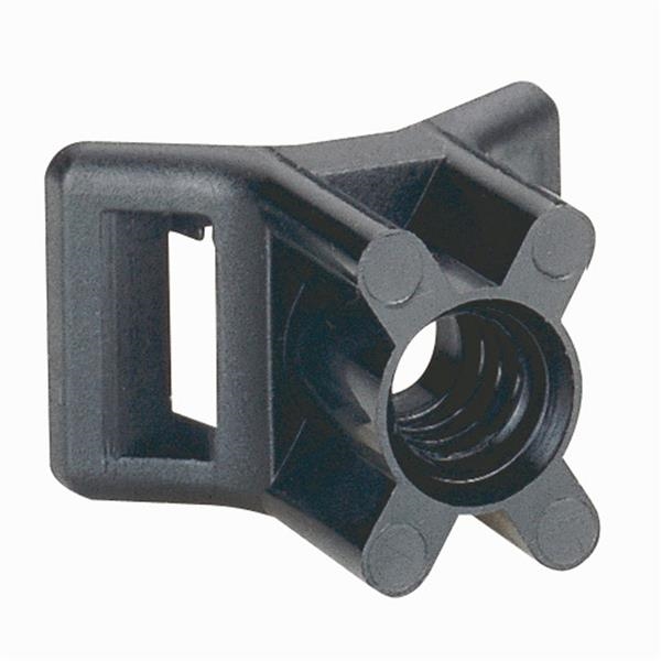 Embase à visser - noir pr colliers Colson larg. 9 mm