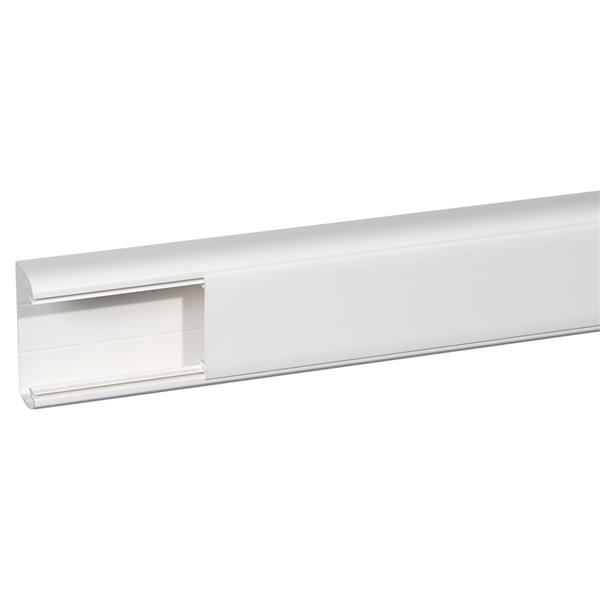 Goulotte DLP design 35 x 80 mm corps + couvercle - blanc - 2m