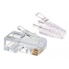 RJ45 CAT6 UNSHIELDED EASY CONNECTOR + BOOT - 100PCS