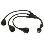 Rallonge pieuvre 3x2P+T 16A - IK10 longueur 0,8m